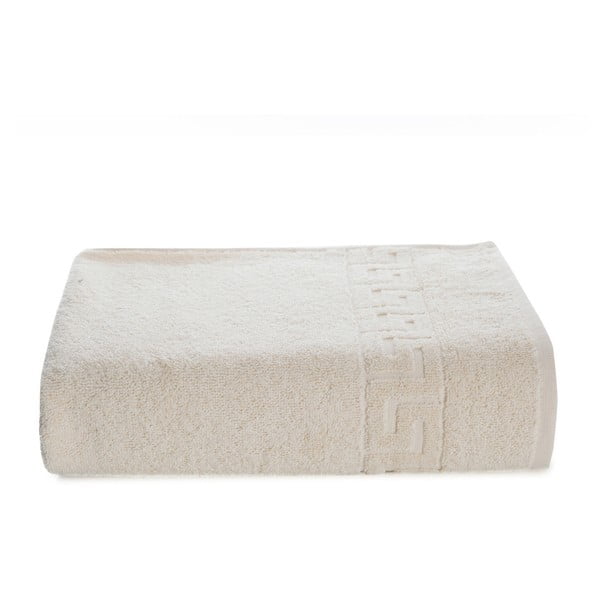 Krémový bavlnený uterák Kate Louise Pauline, 50 × 90 cm