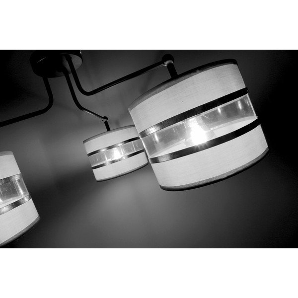 Biele stropné svietidlo s textilným tienidlom ø 20 cm Andy – Candellux Lighting-image-3