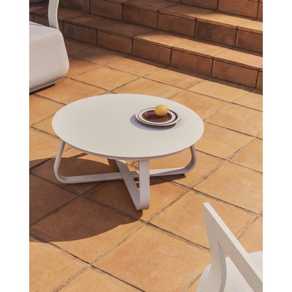 Kovový okrúhly Záhradný konferenčný stolík ø 80 cm Tamaris – Kave Home-image-1