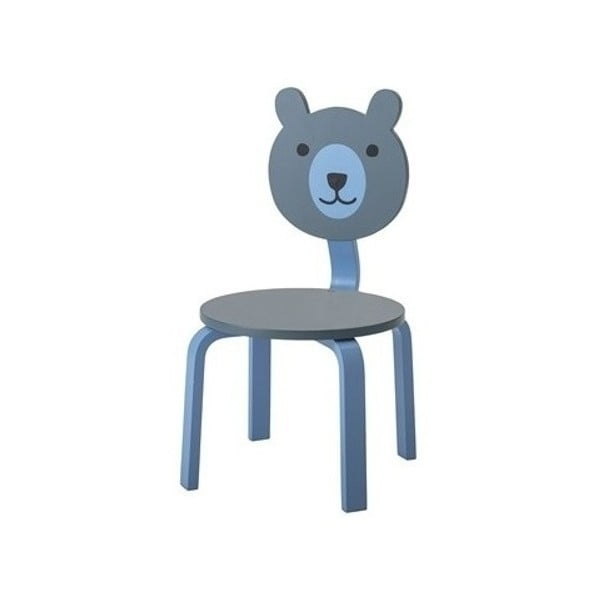 Modrá detská stolička Bloomingville Bear