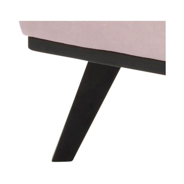 Púdrovoružová zamatová pohovka Actona Norwich, ľavý roh-image-2