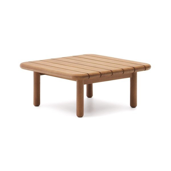 Záhradný odkladací stolík z tíkového dreva 70x70 cm Turqueta – Kave Home