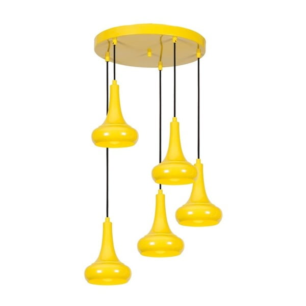 Žlté stropné svietidlo Tria