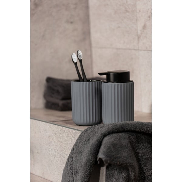 Sivý keramický dávkovač mydla Wenko Belluno-image-1