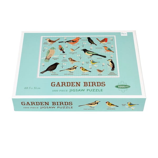 Puzzle (počet dielikov 1000) Garden Birds – Rex London-image-2