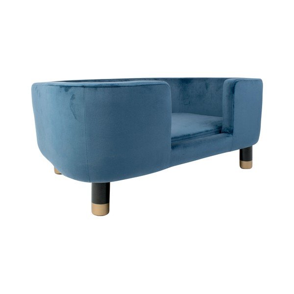 Modrý zamatový pelech pre domácich miláčikov 50x74 cm Royal – Leitmotiv-image-1