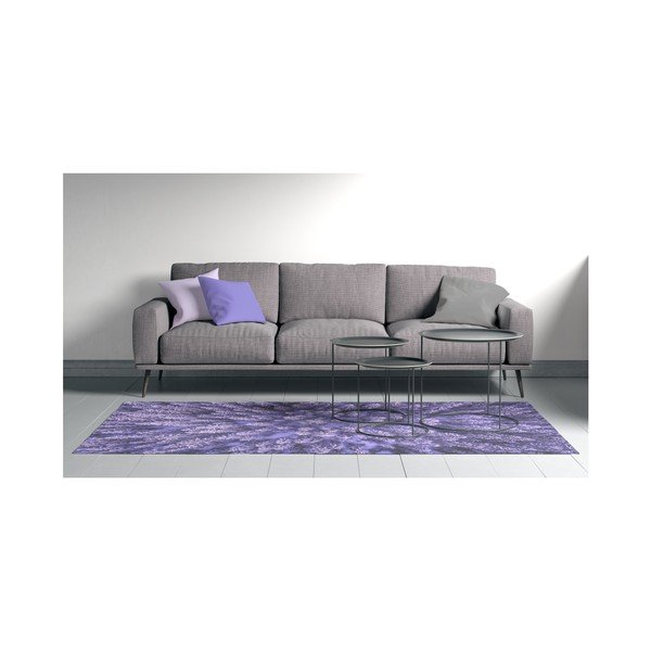 Fialový koberec Oyo home Suzzy Flower, 140 x 220 cm-image-1