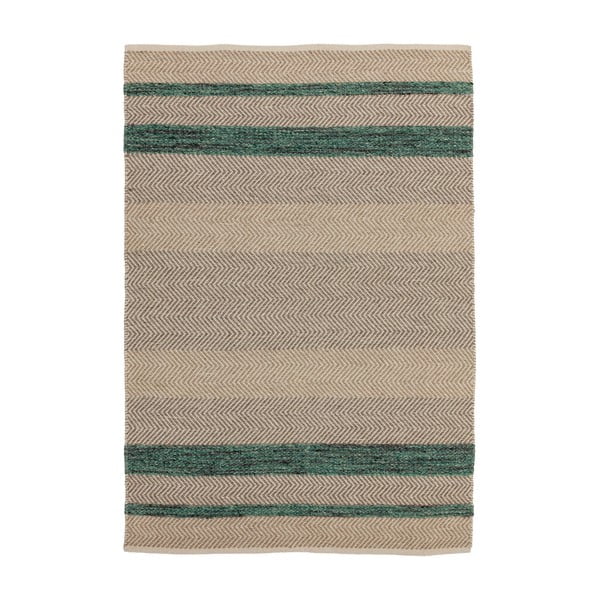 Hnedo-zelený koberec Asiatic Carpets Fields, 160 x 230 cm