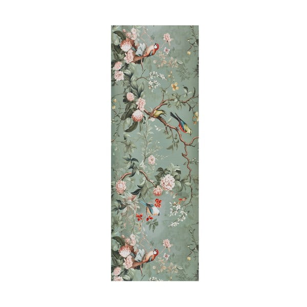 Svetlozelený prateľný behúň 52x100 cm Ricci Monet – Universal