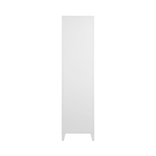 Biela otvorená kovová šatníková skriňa 80x175 cm Salino – Støraa-image-3
