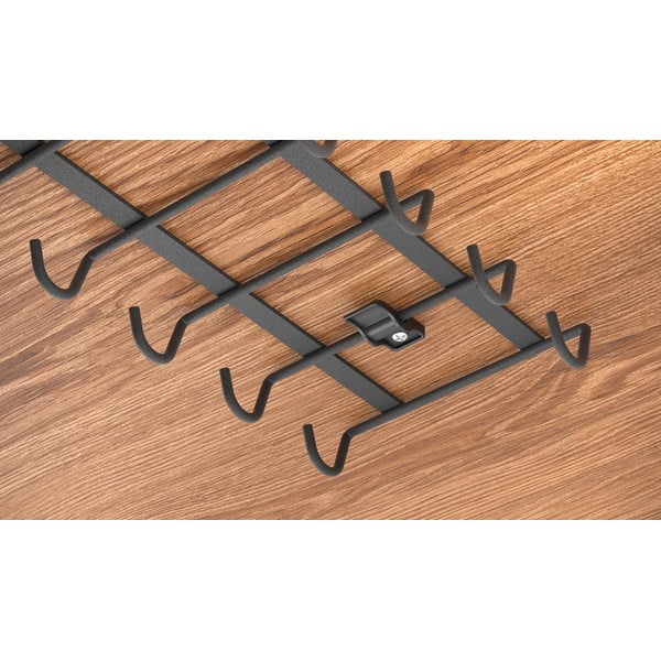 Čierny závesný držiak na hrnčeky Metaltex My Mug Lava-image-3