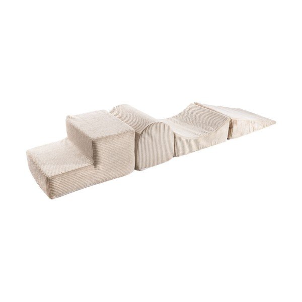 Béžové penové ihrisko 4 ks výška  30 cm 45x193 cm – Meowbaby