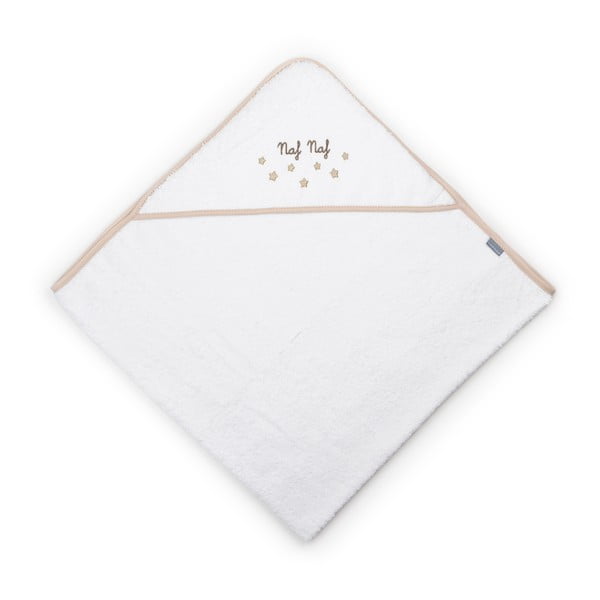 Detská osuška zo 100% bavlny s kapucňou Naf Naf Stars, 100 × 100 cm