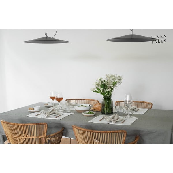 Ľanový obrus 140x140 cm Khaki – Linen Tales-image-4