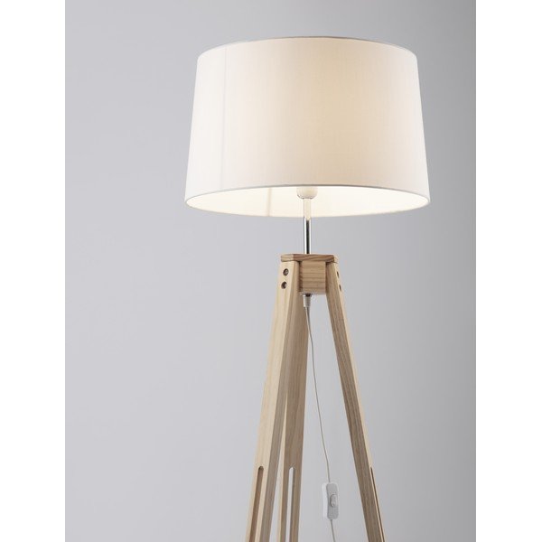 Biela/v prírodnej farbe stojacia lampa (výška  145 cm) Leroy – Nova Luce-image-2
