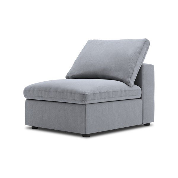 Sivá prostredná časť modulárnej menčestrovej pohovky Windsor & Co Sofas Galaxy-image-2