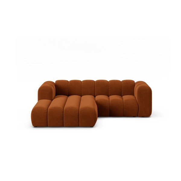 Oranžová rohová pohovka (ľavý roh) Lupine – Micadoni Home