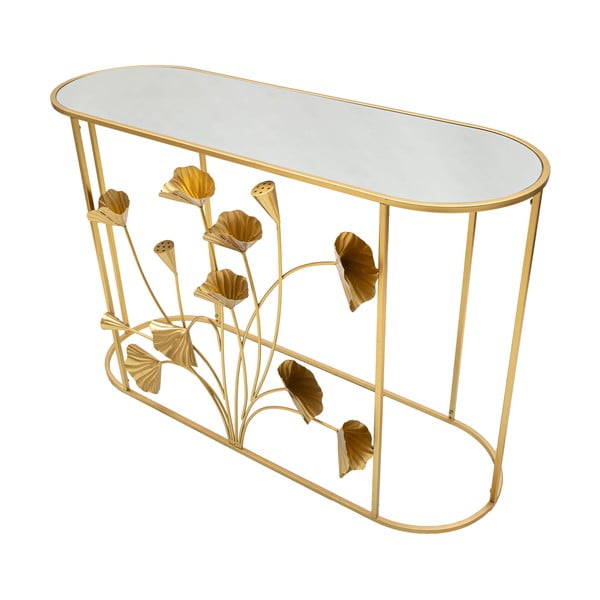 Konzolový stolík v zlatej farbe 40x120 cm Flow – Mauro Ferretti-image-2