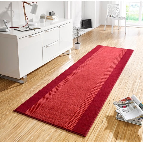Červený behúň Hanse Home Basic, 80 x 250 cm-image-1
