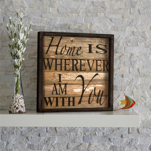 Nástenný obraz Sweet Home, 34 × 34 cm-image-1
