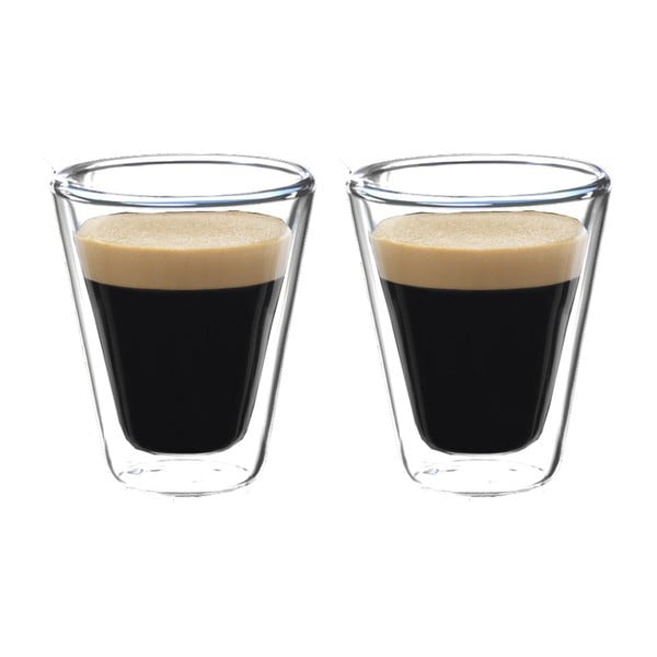 Sada 2 dvojstenných pohárov na espresso Bredemeijer, 85 ml