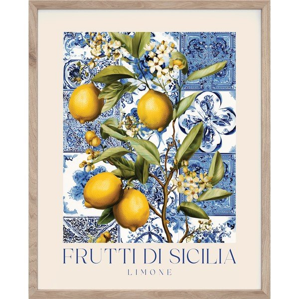 Tlačený obraz s rámom 40x50 cm Sicilia – Styler