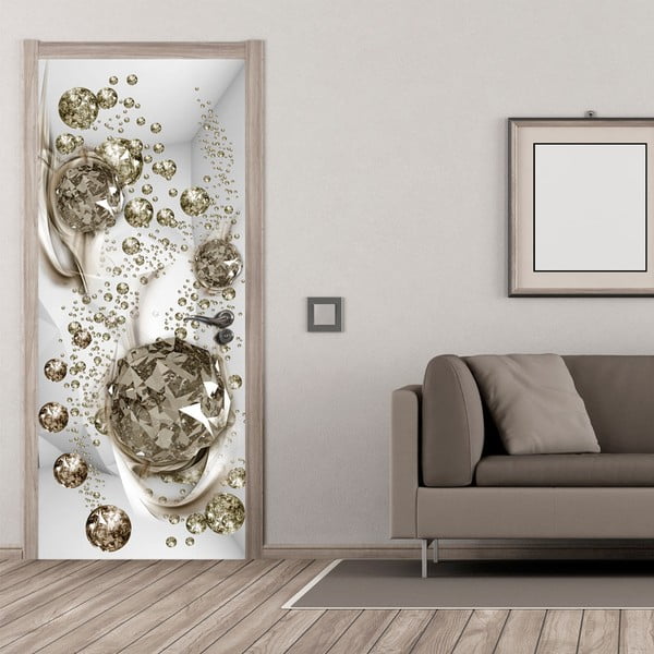 Tapeta na dvere v rolke Bimago Bubble Abstraction, 80 x 210 cm