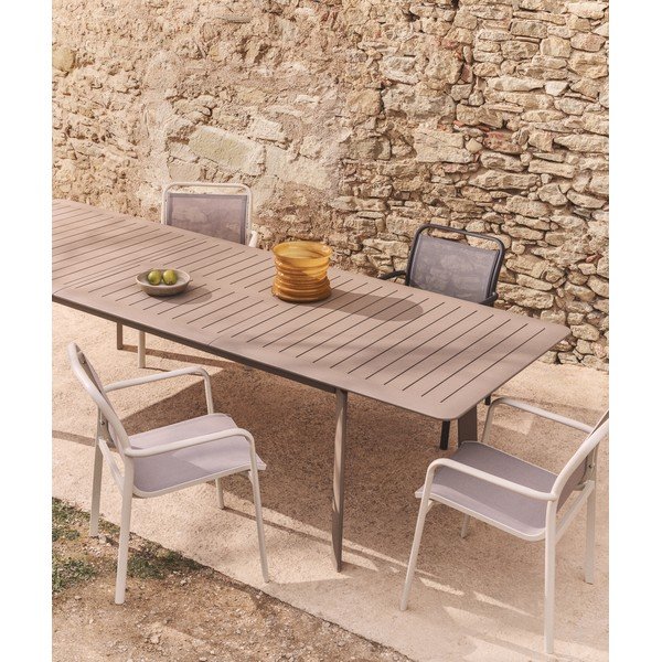 Kovový záhradný jedálenský stôl 100x205 cm Brela – Kave Home-image-2