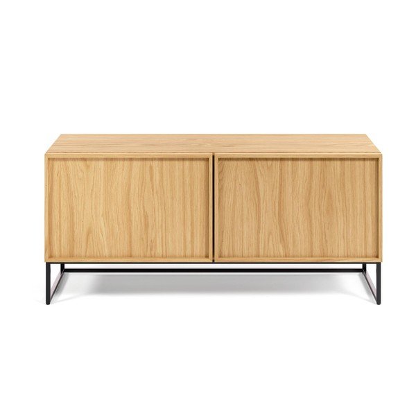TV stolík v dekore duba v prírodnej farbe 112x51x42 cm Taiana – Kave Home