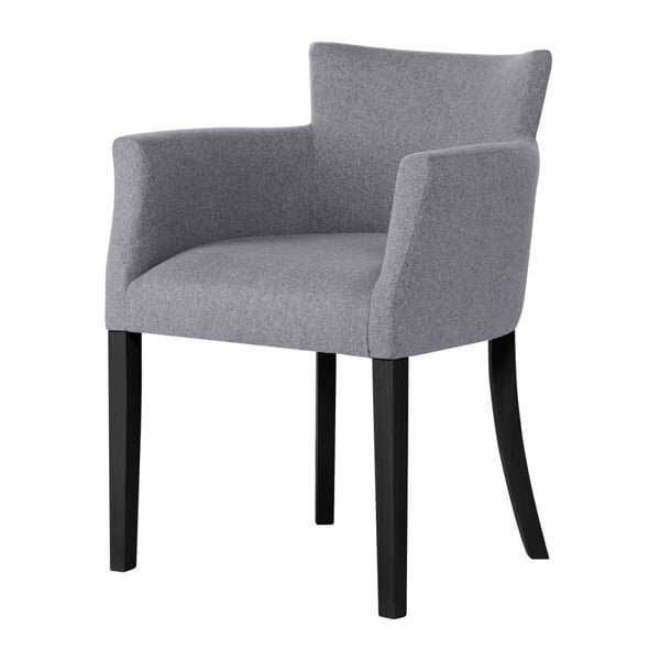 Sivá stolička s čiernymi nohami Ted Lapidus Maison Santal