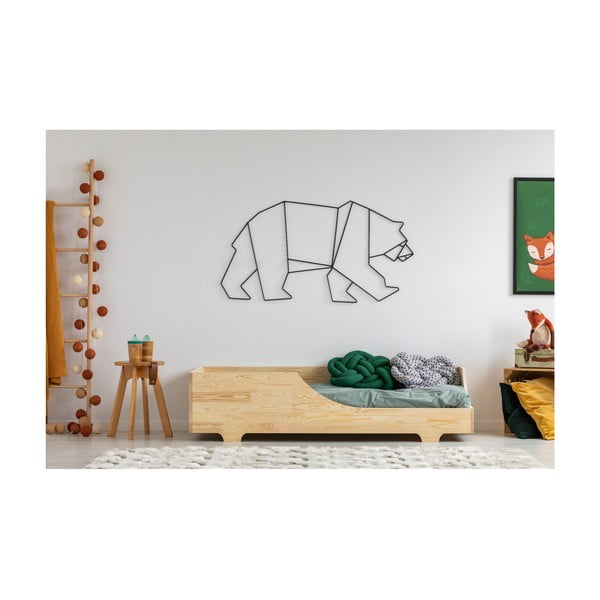 Detská posteľ z borovicového dreva Adeko Mila BOX 4, 80 × 180 cm