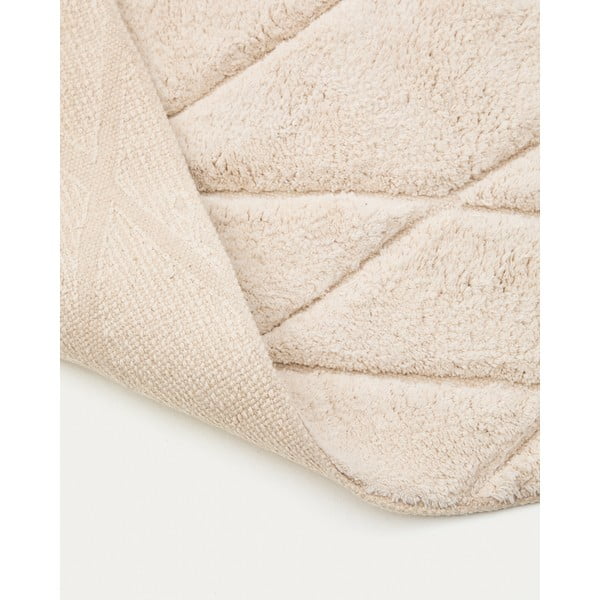 Béžová kúpeľňová predložka 50x70 cm Nyana – Kave Home-image-3