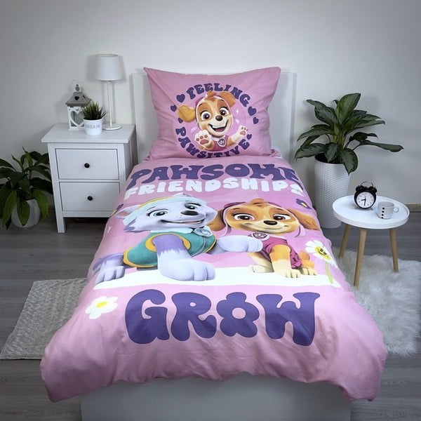 Detské obliečky na jednolôžko z mikrovlákna 140x200 cm Paw Patrol - Jerry Fabrics-image-1