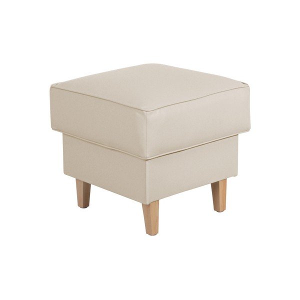 Béžová podnožka z imitácie kože Max Winzer Lorris Leather Beige