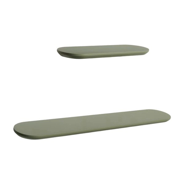 Zelené police v súprave 2 ks 55 cm Arely – Kave Home