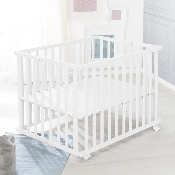 Biela detská ohrádka 100x75 cm – Roba-image-4