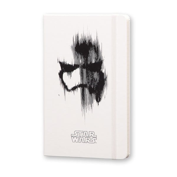 Veľký biely zápisník Moleskine Star Wars VII, linajkový