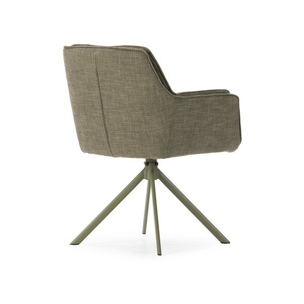 Zelené čalúnené jedálenské kreslá v súprave 2 ks Keiko – Marckeric-image-4