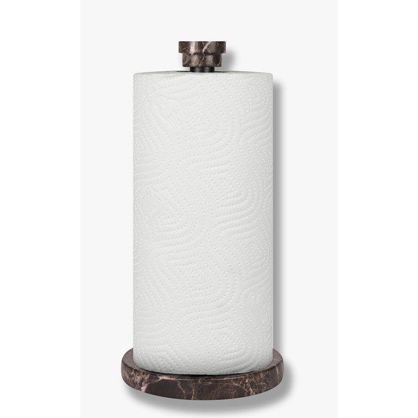 Tmavohnedý mramorový držiak na kuchynské utierky ø 12,5 cm Marble – Mette Ditmer Denmark-image-1