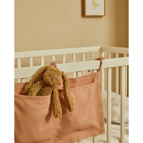 Ružové bavlnené vrecko na detskú postieľku 45 cm Laily – Kave Home-image-1