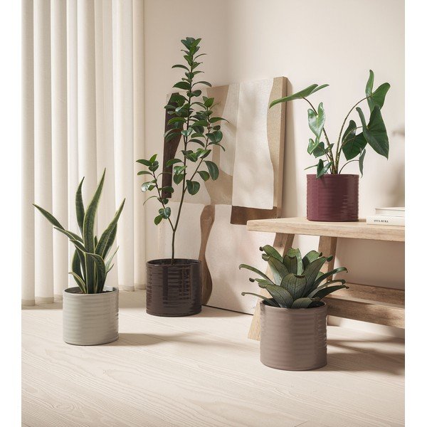 Keramický ručne vyrobený obal na kvetináč ø 25 cm Fortuna – Artevasi-image-4