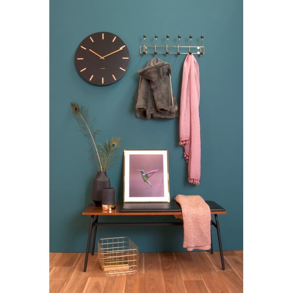 Nástenný vešiak s čiernymi detailmi PT LIVING Saturnus, dĺžka 53,5 cm-image-1