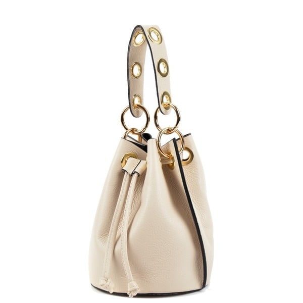 Béžová kožená kabelka Roberta M Tera Beige-image-3