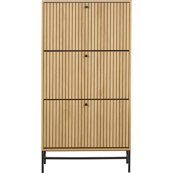 Výklopná skrinka na topánky v dekore duba v prírodnej farbe 72x140x25 cm Albany  – Actona-image-3