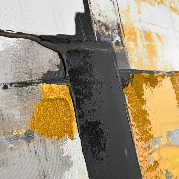 Obraz s ručne maľovanými prvkami 70x100 cm Jade – Styler-image-4