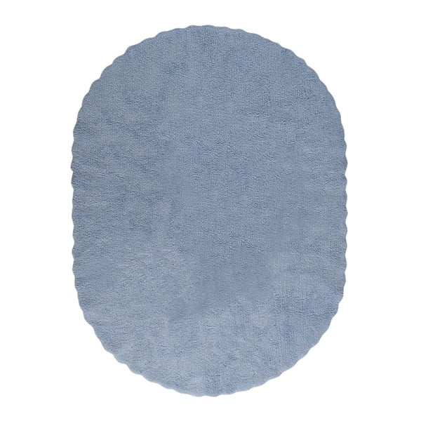 Modrý bavlnený koberec Happy Decor Kids Blonda, 160 x 120 cm