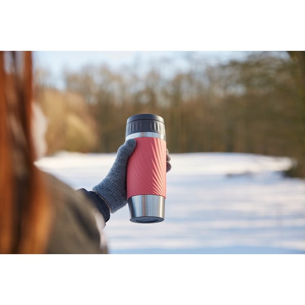 Červený termo hrnček 0.36 l Easy Twist - Tefal-image-1