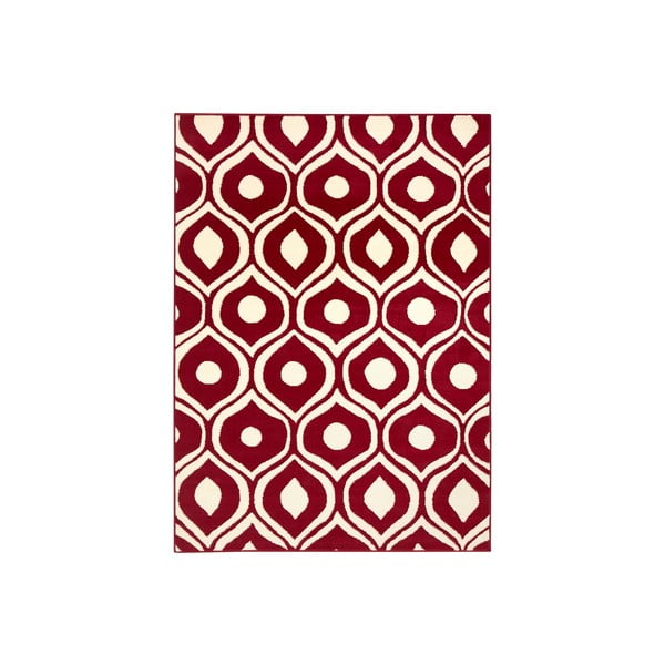Červený koberec Dena, 200x290 cm