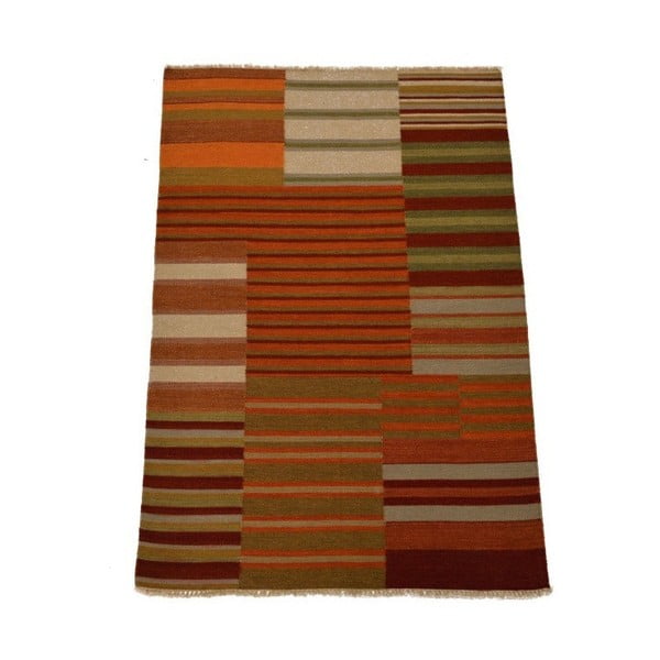 Ručne tkaný koberec Kilim Menaka, 140x200cm