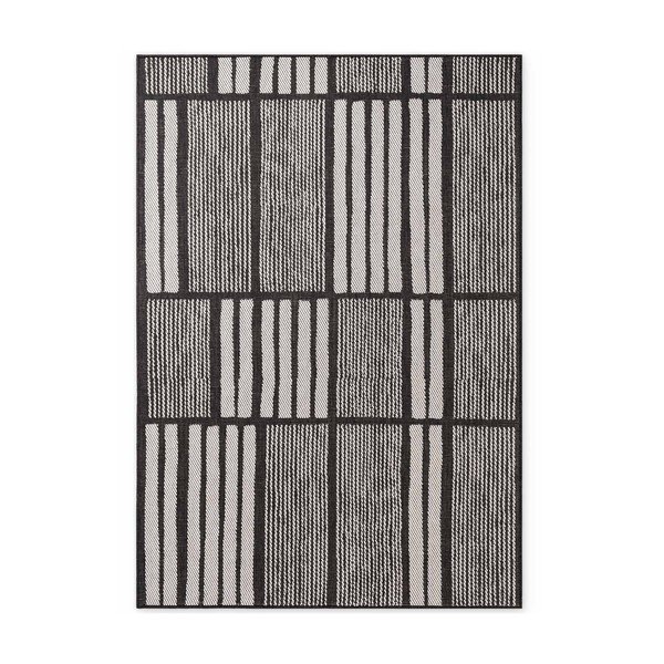 Čierny/krémovobiely vnútorný a vonkajší koberec 120x170 cm Haringey Allington – Ted Baker